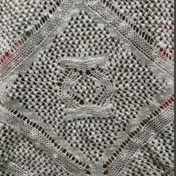 ✨NWOT ~Natural Reflections ~ Long Crochet Hooded Sleeveless Cardigan ~ Ladies M - Picture 4 of 5